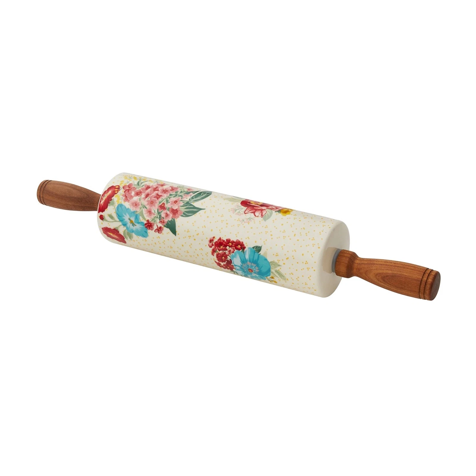 NEW The Pioneer Woman Fancy Flourish 17” Ceramic Rolling Pin RARE