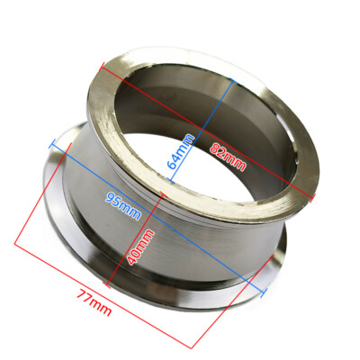 Mild Steel Adapter 2.5'' I.D. to 3'' I.D. Mold Seamless V-Band Flange 1.5'' Height