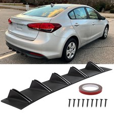 For Kia Forte Optima Rear Diffuser 10 Fins Bumper Lip Splitter Spoiler Body Kit For Kia Forte Optima Rear Diffuser 10 Fins Bumper Lip Splitter Spoiler Body Kit