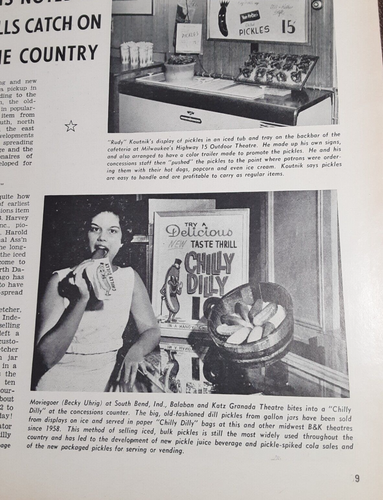 1962 CHILLY DILLY PICKLES Magazine ARTICLE & Photos~HIGHWAY 15 THEATRE Milwaukee - Picture 2 of 4