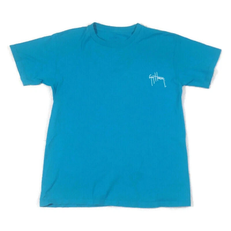 Camiseta Gráfica Guy Harvey Redfish Para Hombre Talla Pequeña Manga Corta Cuello Redondo Azul  Foto 3 de 4
