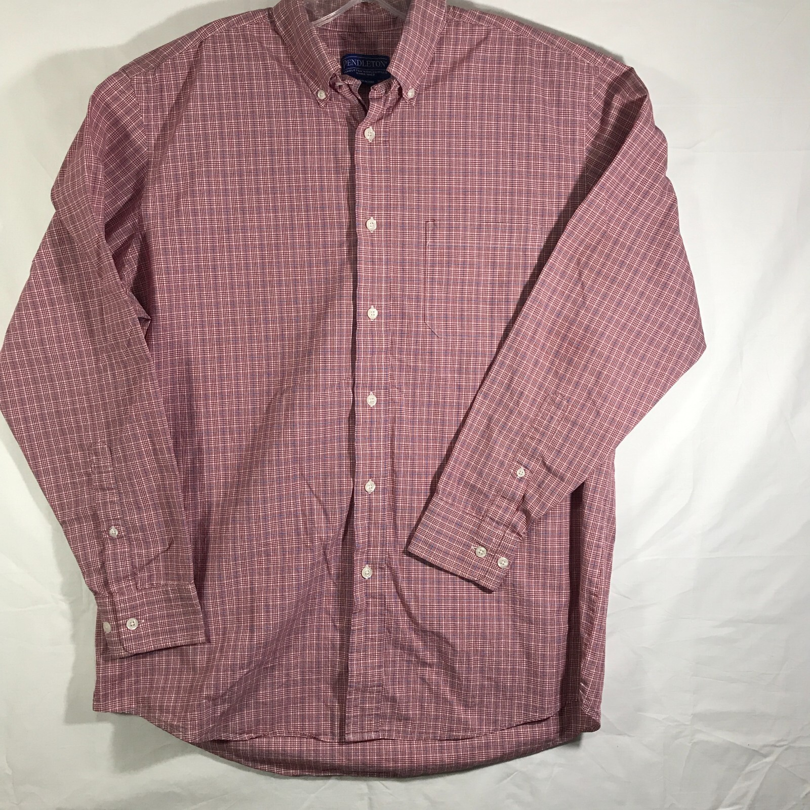Pendleton Red Blue white square button down  Shir… - image 1