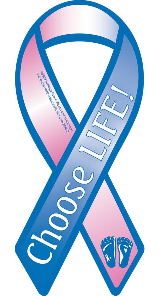 Choose Life, Ribbon Pro-Life Magnet