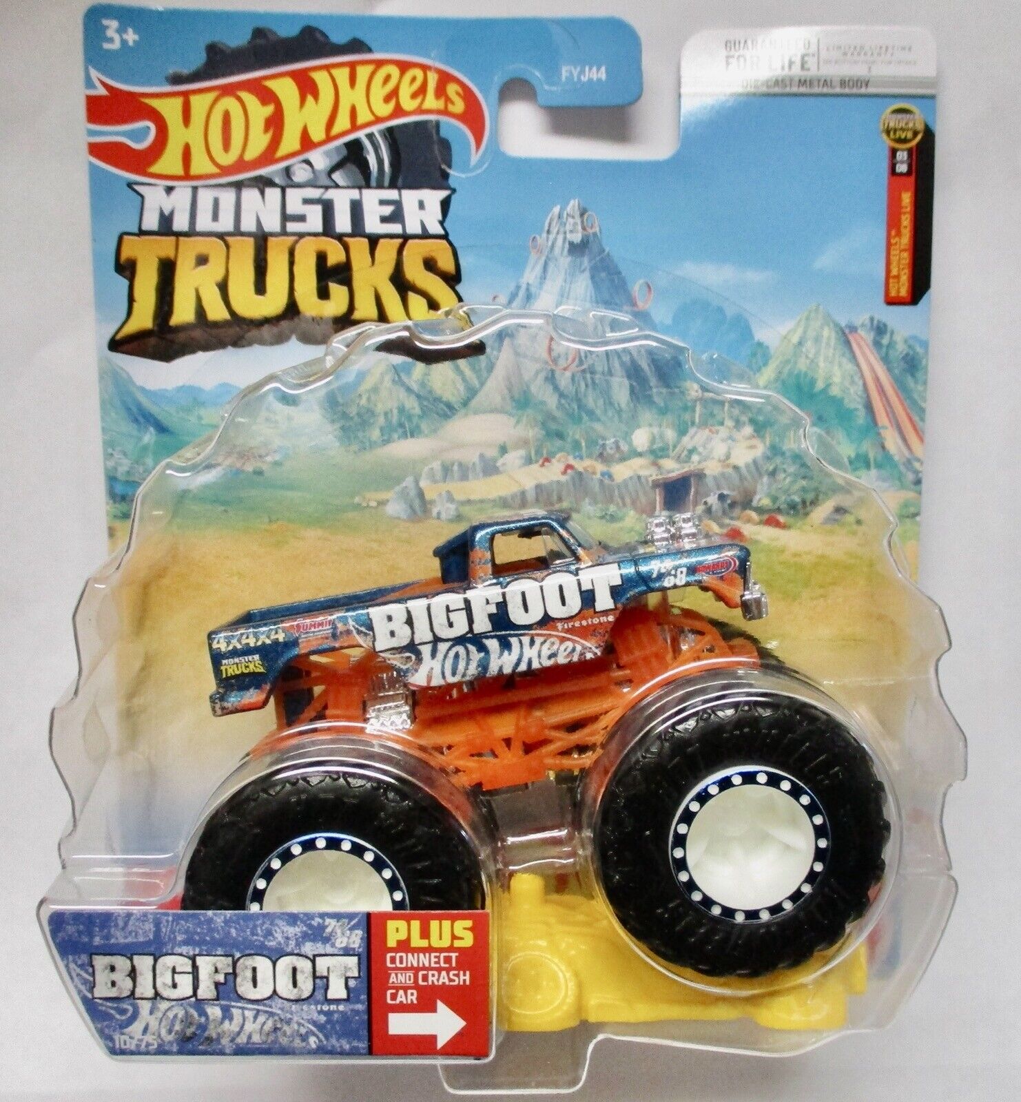 Hot Wheels Car Monster Trucks Big Foot Connect And Crash Car Collector  Edition Metal Diecast Model Cars Kids Toys Gift