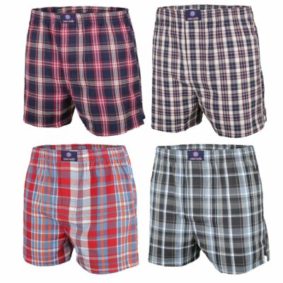 Luca David Webboxer, Boxershorts, kariert weich Baumwolle bequem luftig angenehm