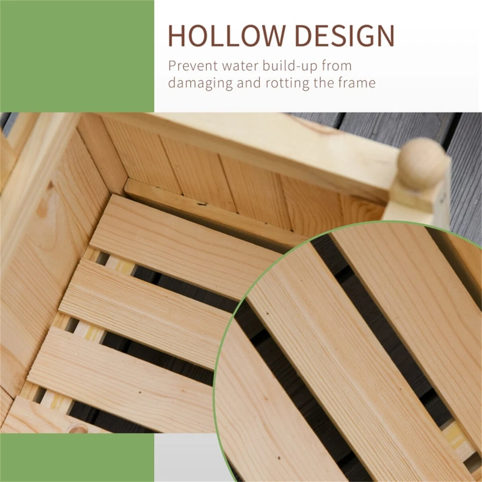 Wooden Planter Flower Shelf - Image 4 of 4