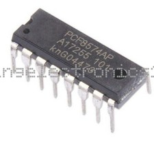 10Pcs PCF8574P PCF8574 DIP-16 Remote 8-bit I/O Expander IC new