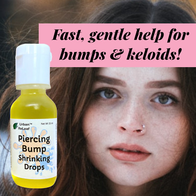 Urban ReLeaf Piercing Bump Shrinking Drops! Aftercare Keloid Scar Cartilage Red