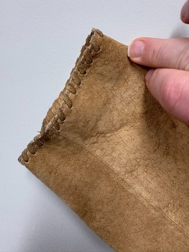 Marsh Landing Leather 2 Piece Size 10 Womens Cowgirl Tan Long Skirt & Top - Picture 9 of 21