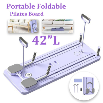 Multifunctional Foldable Pilates Reformer Pilates Board Home Exercise Machine US