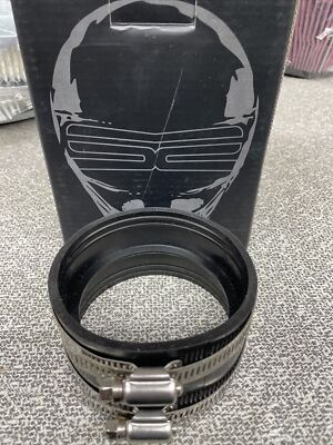 Spectre Performance 9771 - Gomito E Accoppiatore In Silicio 4 Pollici Con 2 Fascette In Acciaio Inox - 5