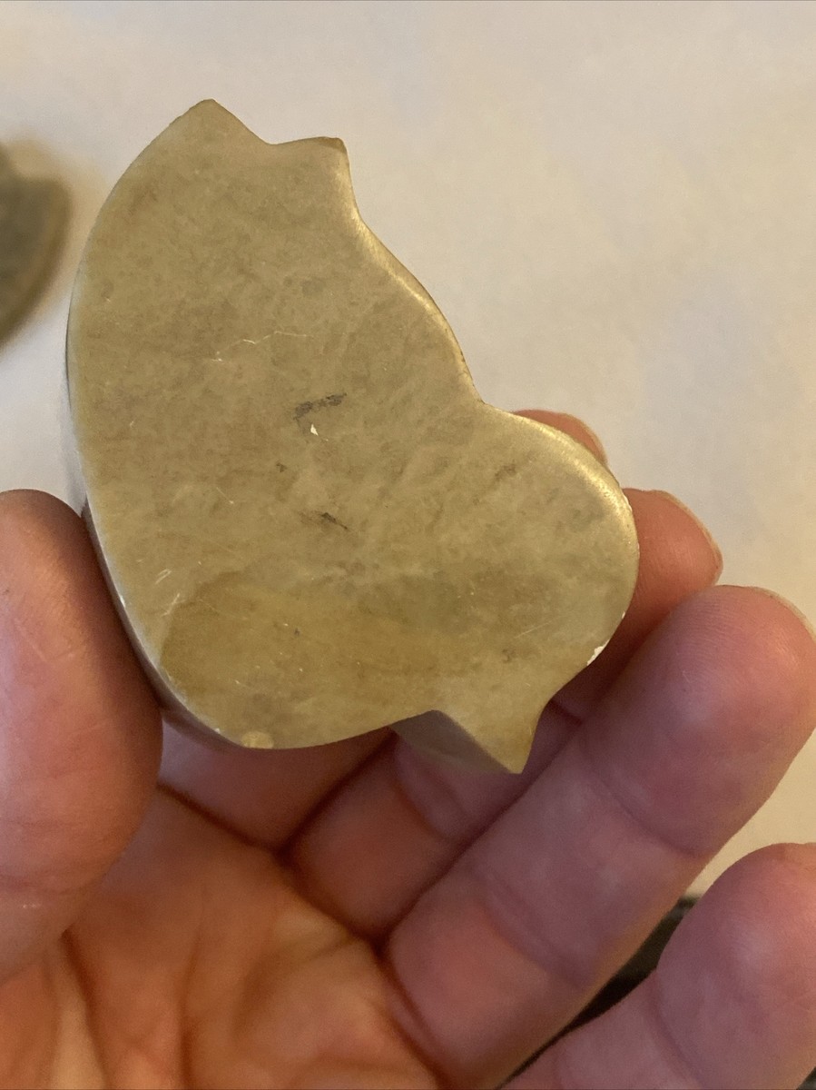 Vintage carved ONYX bird keepsake treasure trinket box tiny modern