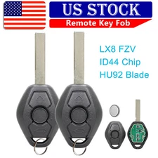 2 For 2004 2005 BMW 3 5 Series 525i 530i 545i  E39 E46 Remote Control Key Fob