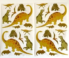 Lot of 2 Sheets MRS GROSSMAN’S DINOSAURS Stickers 2003 T-REX Brontosaurus
