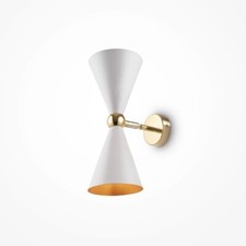 Maytoni Vesper Wall Lamp - White/Gold - MOD108WL-02WG - BNIB