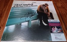 Glen Campbell Signed JSA COA Autographed By The Time I Get To Phoenix Record LP