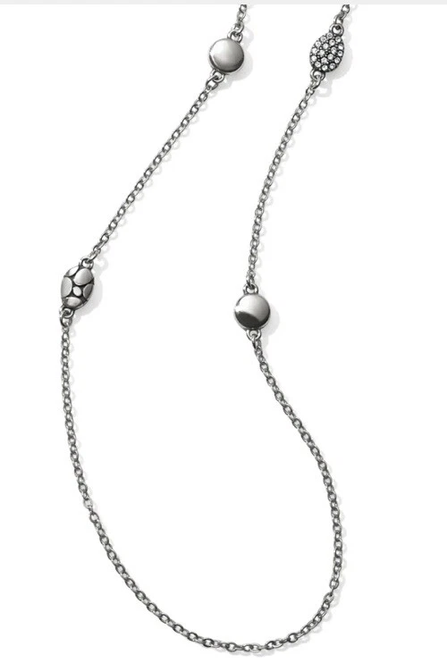 Nuevo con etiquetas Collar Brighton PEBBLE MIX Cristal Plata Cuentas Largo Precio de venta sugerido por el fabricante 98 USD. ¡BONITO!