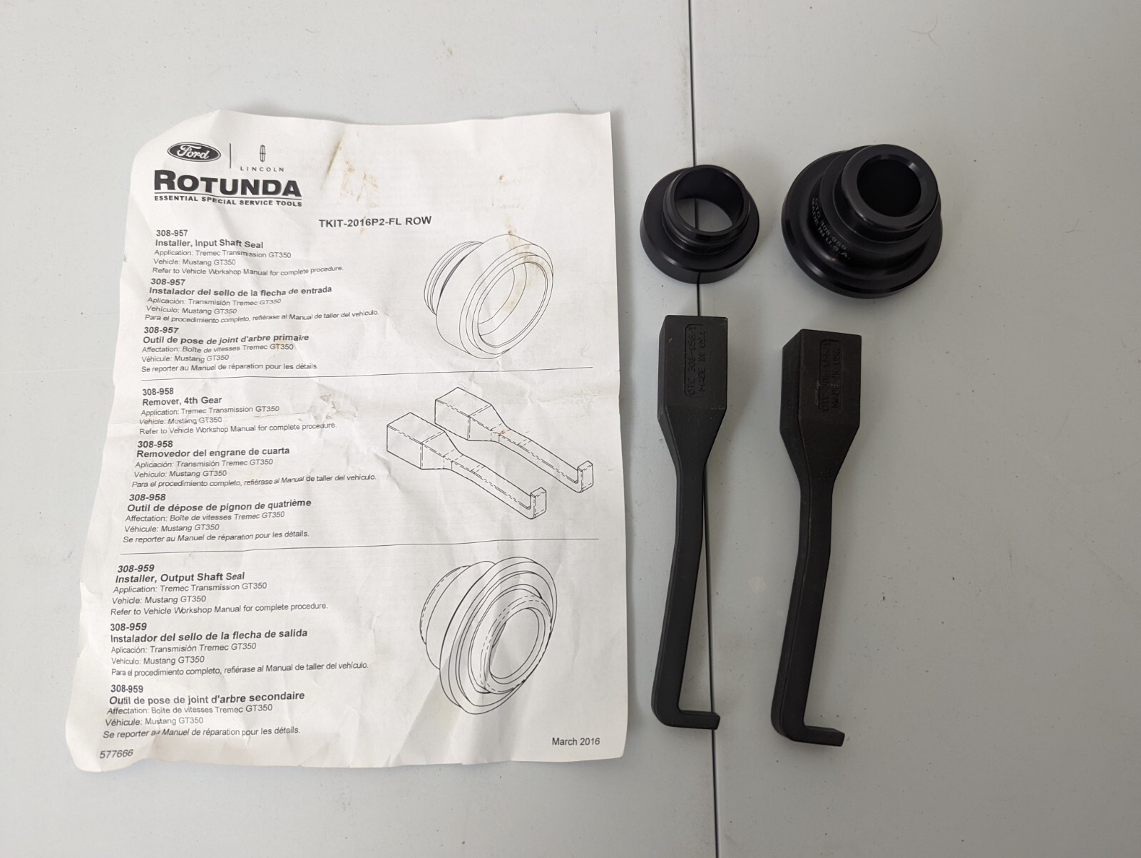 Ford Rotunda OTC TKIT2016P2FL Mustang Tremec TR3160 Transmission