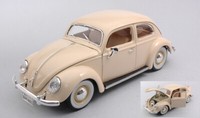 Burago 1/18 Vw Kafer Beetle KÄFer 1955 Cream Statisches Modell Diecast