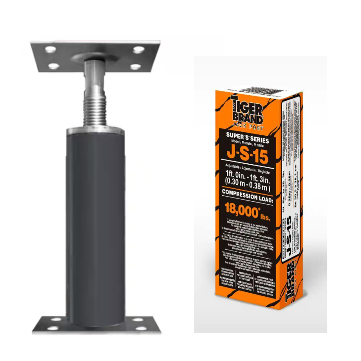 15" Adjustable Super Floor Jack Post Sagging Basement Support Beam