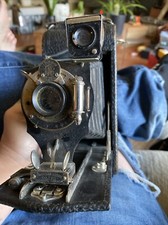 Vintage 1909 Kodak No. 3 Folding Pocket Camera W/ Black Bellows