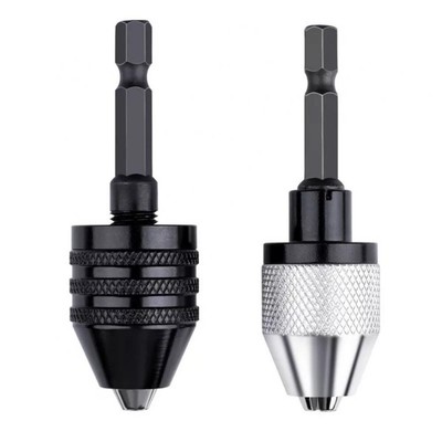 Drill Chuck Keyless Impact Driver Adaptor Screwdriver Head Micro Motor Clamping