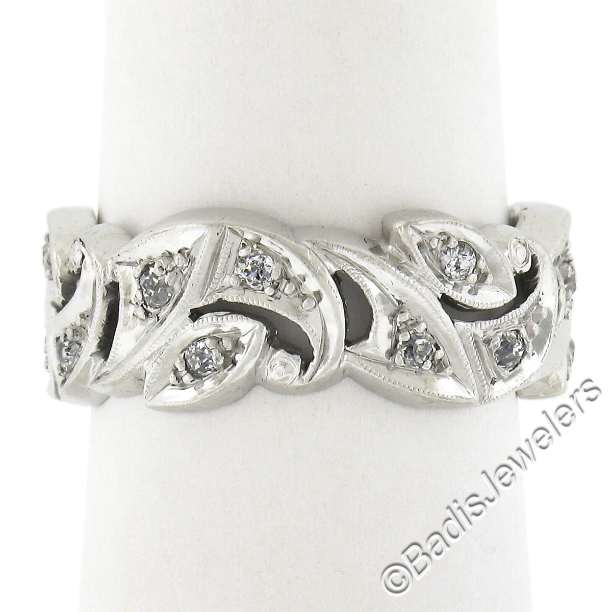 Vintage eternity wedding bands deals