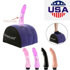 Inflatable Pillow with Vibrator Dildo Realistic Penis Vaginal Massager Sex Toys