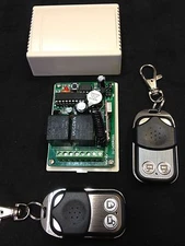 (2 remotes )   RF Wireless Electric Garage Gate Door Remote 2 Channel