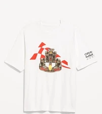 New Oracle Red Bull Racing F1 Mens Large White Cotton T-shirt