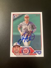 Jake Alu Signed 2023 Topps Rookie Card IP Autograph Nationals