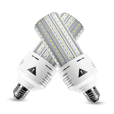 2 Pack 500W Equivalent LED Light Bulb 7500 Lumen 5000K Daylight White Bright
