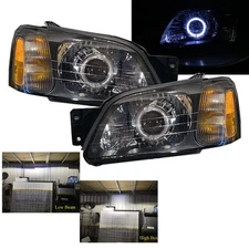 Fits SUBARU Baja 2003-2006 Truck LED Headlight Black LHD