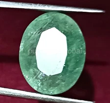 Natural Green Emerald 15 Ct Oval Shape IGL Certified Loose Gemstone 5JSE