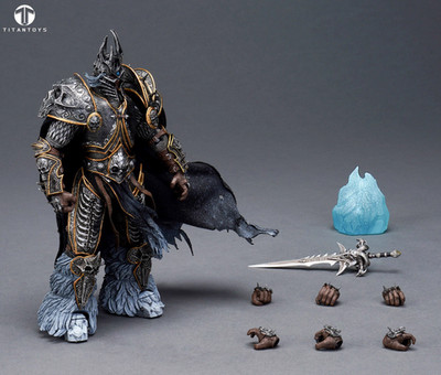 New 1/12 TITAN Toys T001 Frost Knight Lich King Action Figure LK Alsace Wow