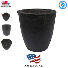 Clay Graphite Crucibles Black Foundry Cup Furnace Torch Melting Casting Refi...