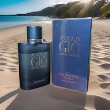 Acqua Di Gio PROFONDO by Giorgio Armani 2.5 oz EDP. Original Formulation     