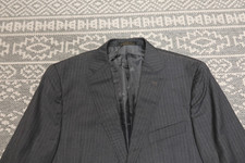 New Jos A. Bank Tailored Fit 2-Piece Mens Suit - 41R / 35 Pants - Dark Gray Pin