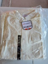 Rasco Men's FR Flame Resistant Work Shirt Beige Size 4XL ULTRA SOFT