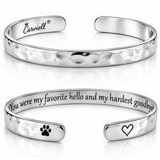 Pet Memorial Bracelet Gifts for Dogs Loss Sympathy Cat Remembrance Jewelry