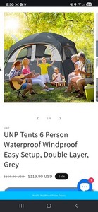 UNP SUV Tent for Camping, 6-Person SUV Tailgate Tent - BNIB