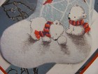 Cross Stitch Kit Dimensions SNOW BEARS STOCKING 70-08902 Steve Whitlow Cute — photo 4