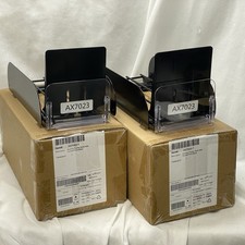 ( 2 PK ) Siffron AX7023 4807023101 Grocery Pusher Solid Side Curved Front Black