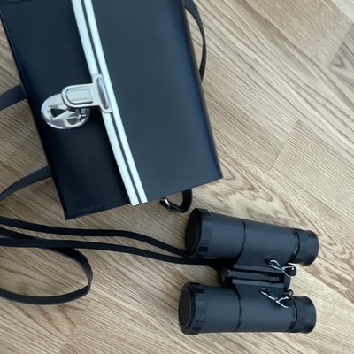 Eschenbach Farlux Fernglas 8x30 Schwarz mit Trageriemen und Tasche