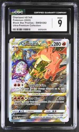 CGC 9 MINT Charizard VSTAR SWSH262 PROMO Ultra-Premium UPC Pokemon Card