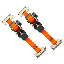 Cargosmart 6 Ft Retractable Ratchet Tie Down Strap E Track X Track 2 Pack