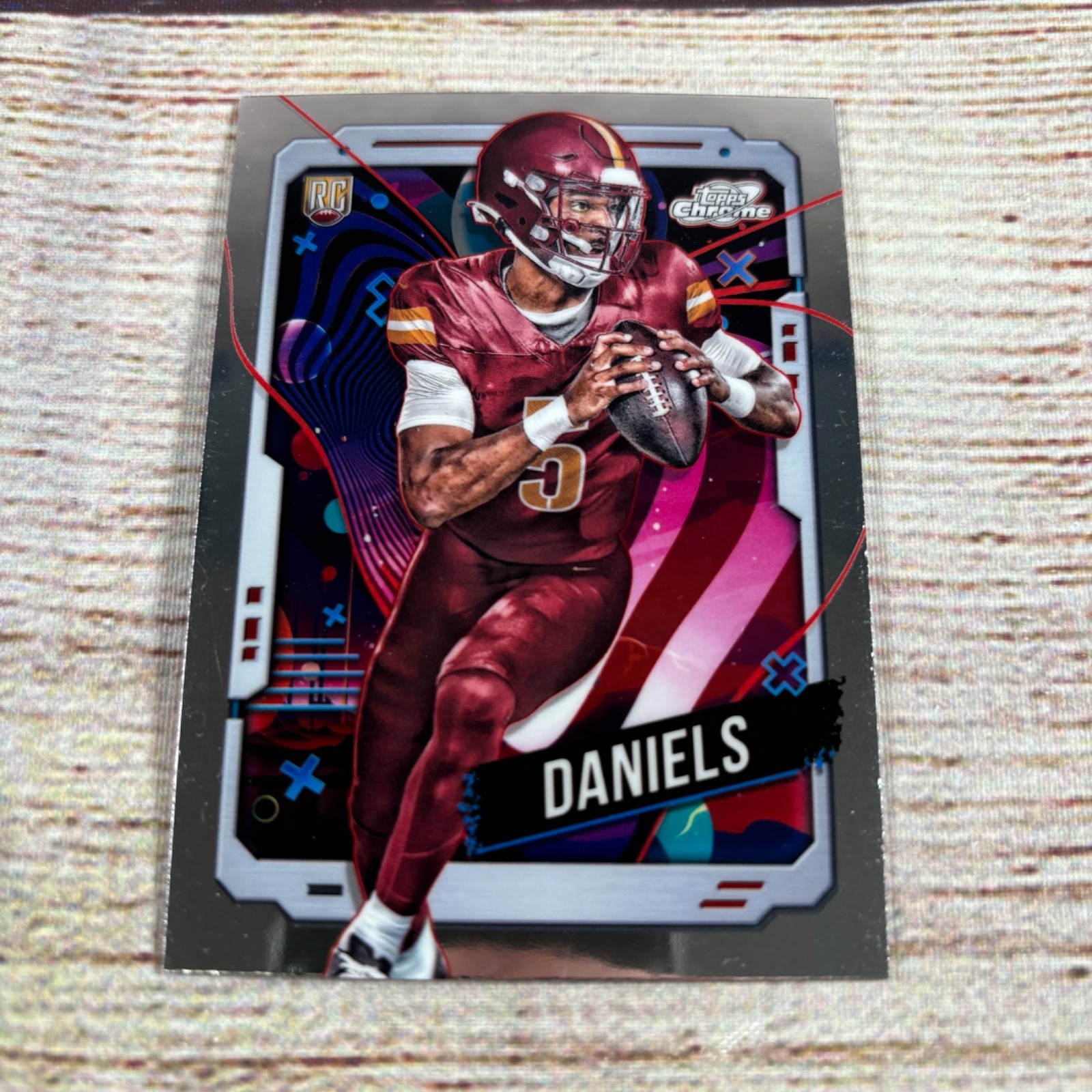 2024 Topps Chrome Cosmic #196 Jayden Daniels (RC) Commanders
