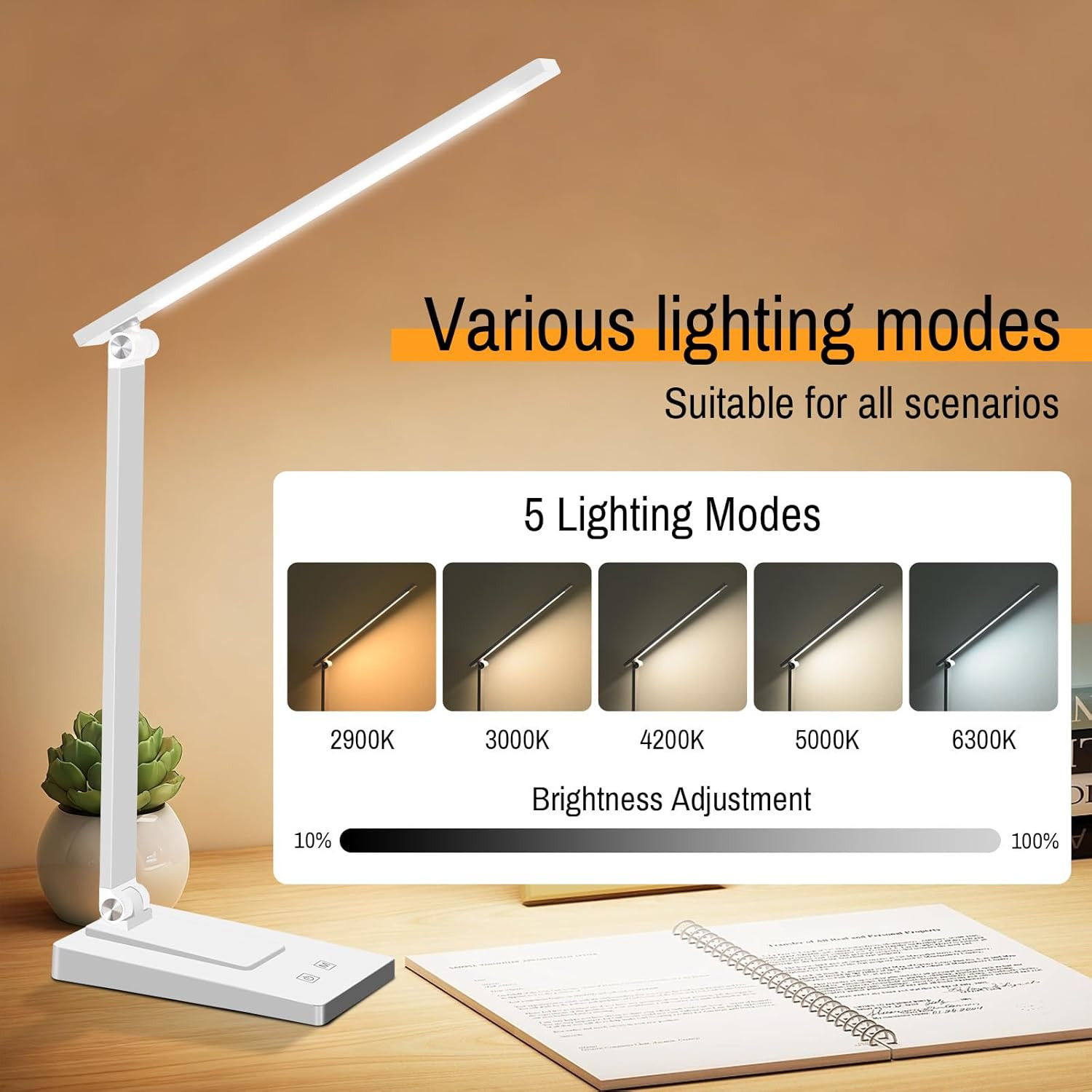 Lampada Design LED Ricaricabile - Eleganza e Luce da Comodino 800LM - 3