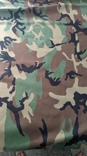 MILITARY PRINT CAMO HEAVY COTTON FABRIC--2 YARDS