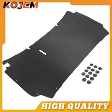 Hood Insulation Pad Low Profile W/ Clips For Ford F-150 Pickup Truck 1997-2003